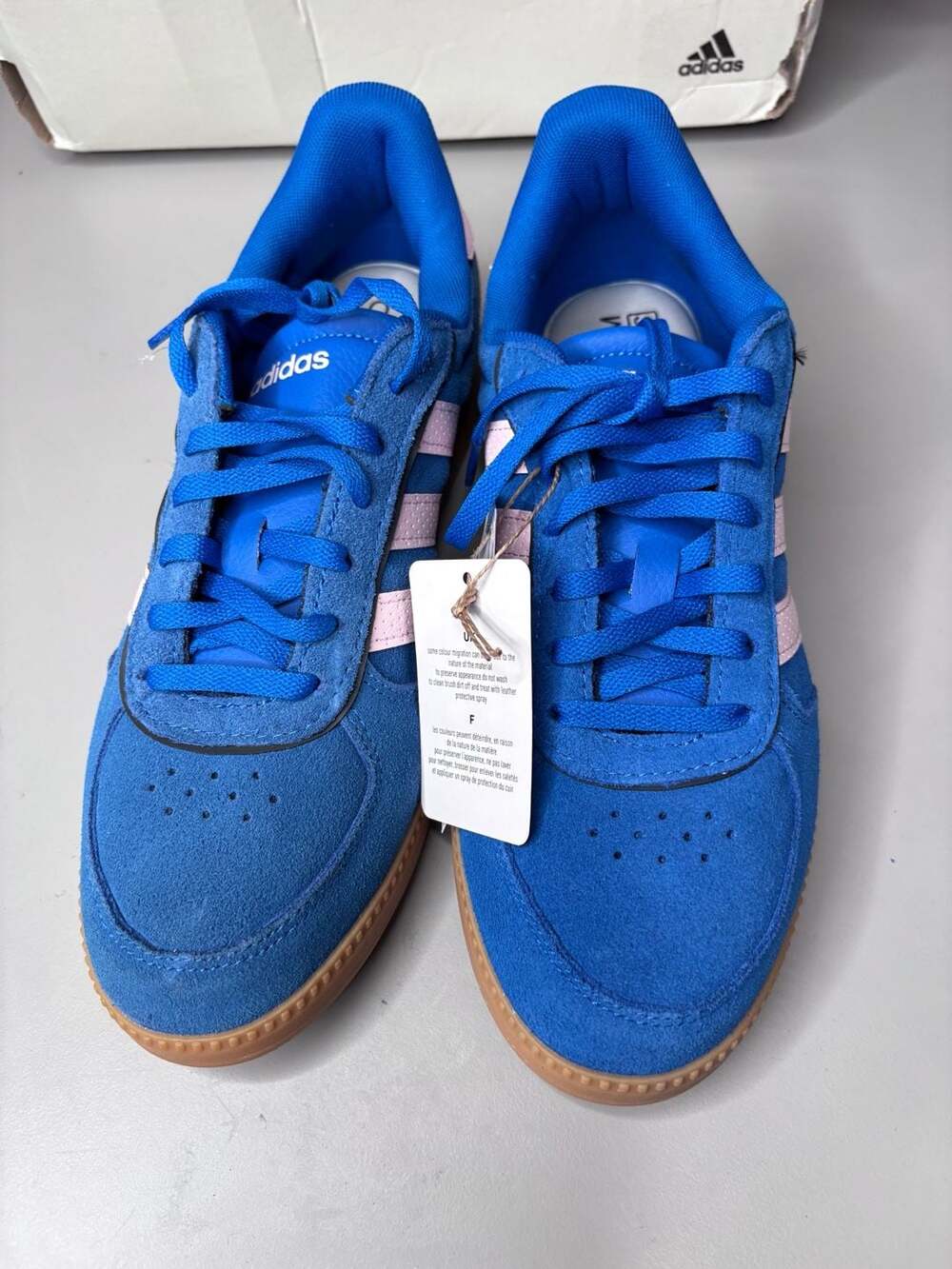 Women's Adidas Breaknet Suede Sneakers - Picture 2 of 6